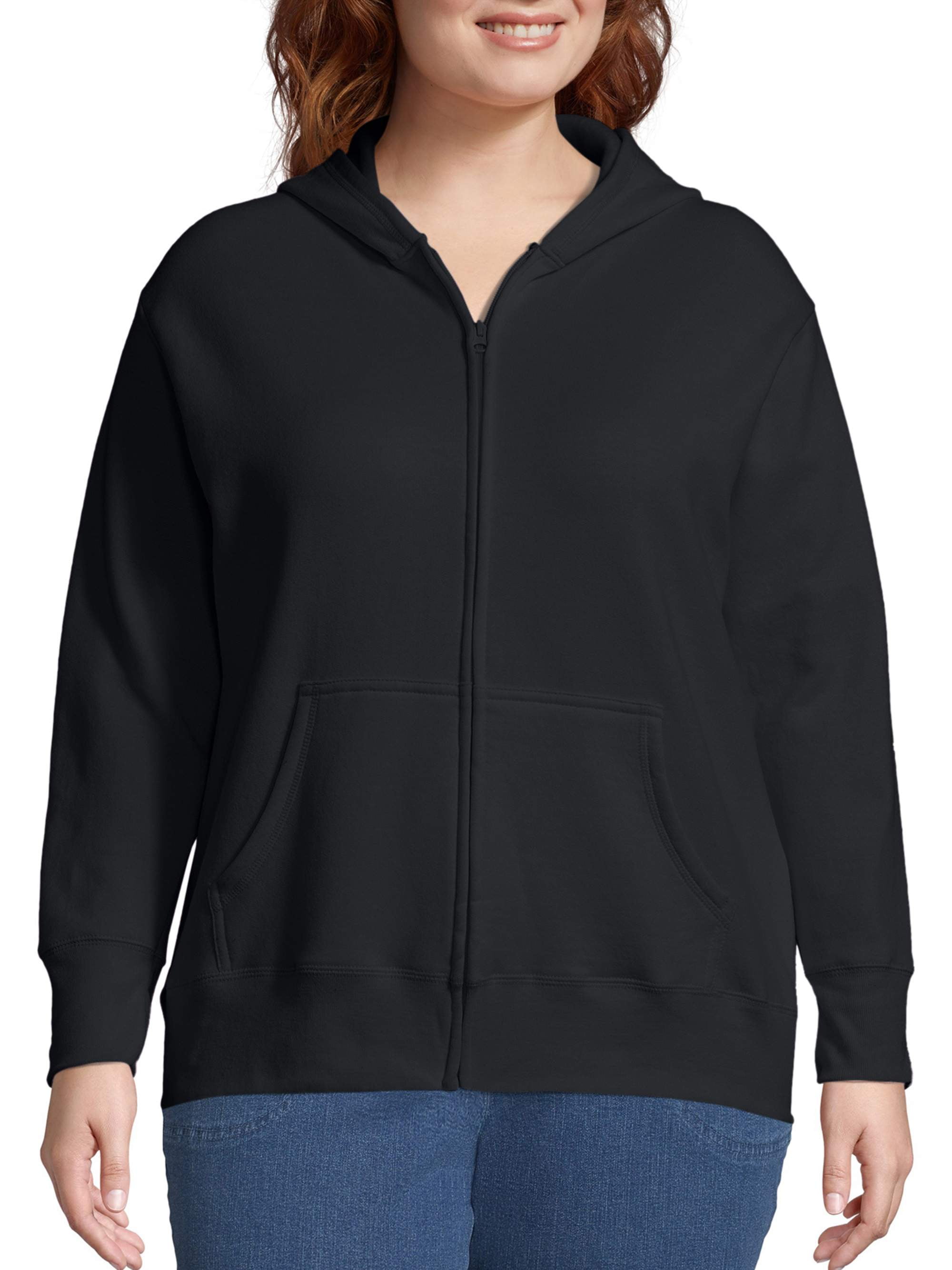 JMS-by-Hanes-Women-s-Plus-Size-Fleece-Zip-Hood-Jacket_eb9294fc-ec46-47f2-8d69-fe6d82e81181_1.f11734a43fcd17865a88844d4a04f612 JMS by Hanes Women's Plus Size Fleece Zip Hood Jacket - Image 1